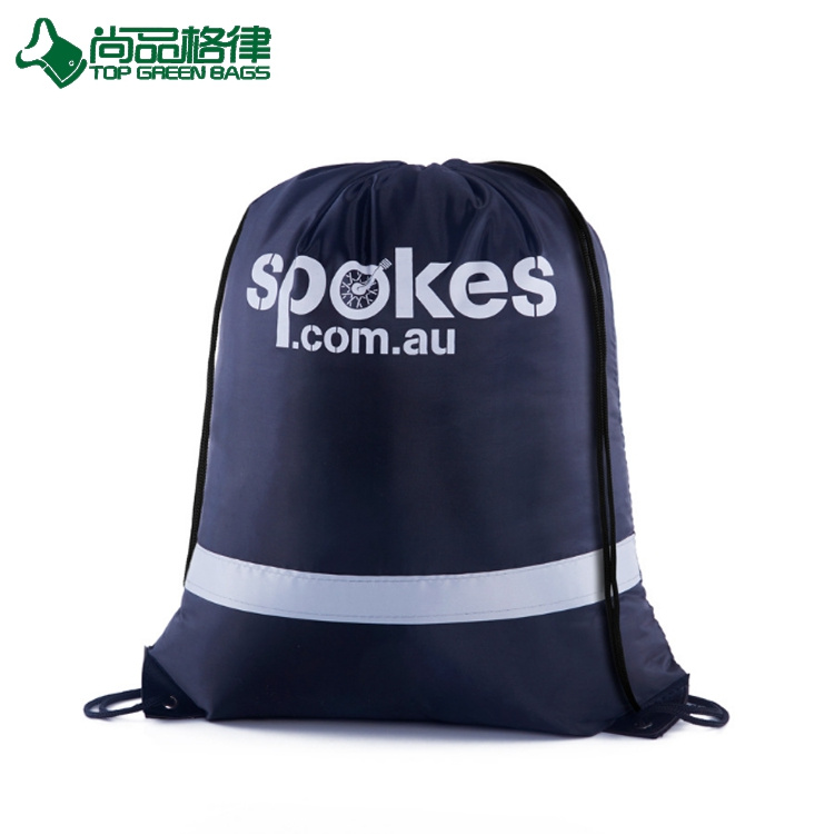Cycling Bag Safety Reflective Drawstring Backpack