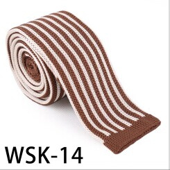 Men's Fashionable 100% Polyester Knitted Tie (WSK-14)