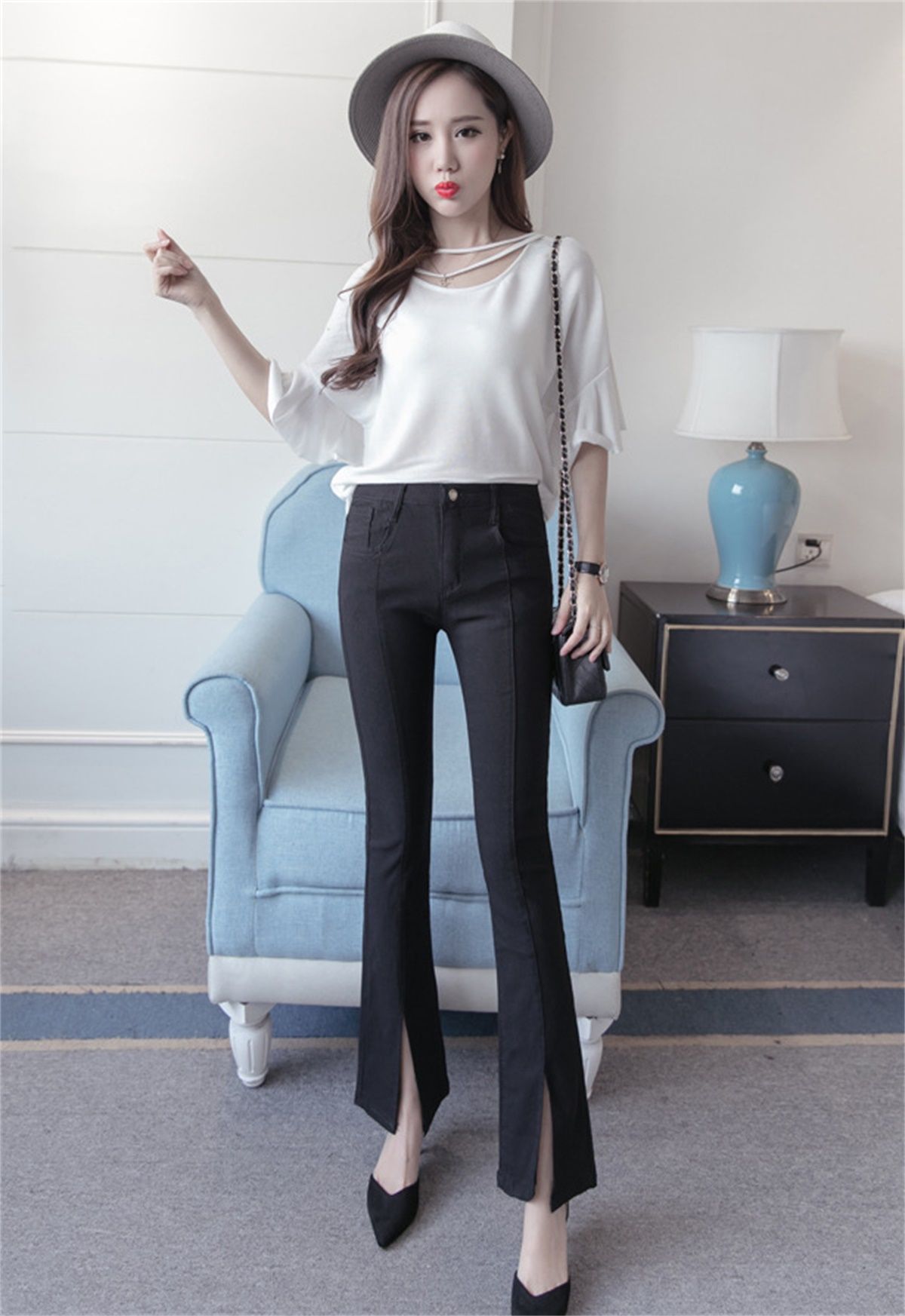 Hot Sale High Waist Split Bell-Bottomed Leggings for Women