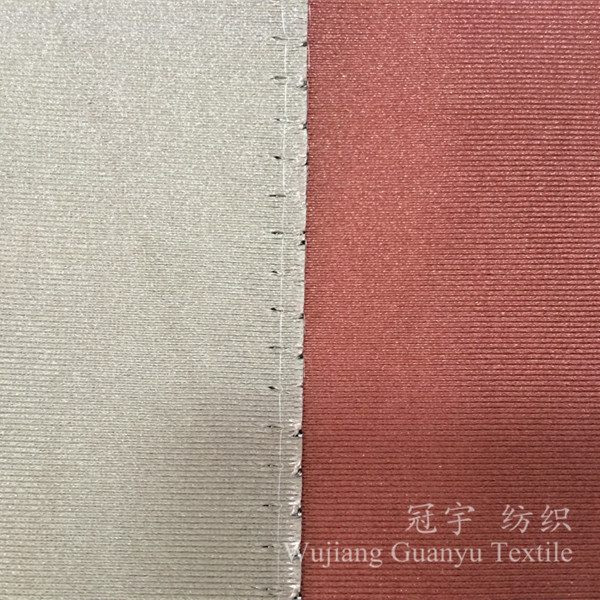 Knitted Curtain Fabric 100% Polyester Silk Imitated for Home Textile