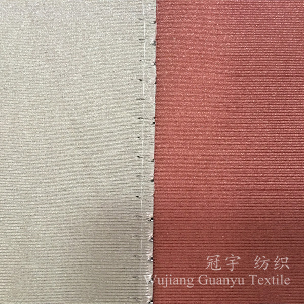 Knitted Curtain Fabric 100% Polyester Silk Imitated for Home Textile