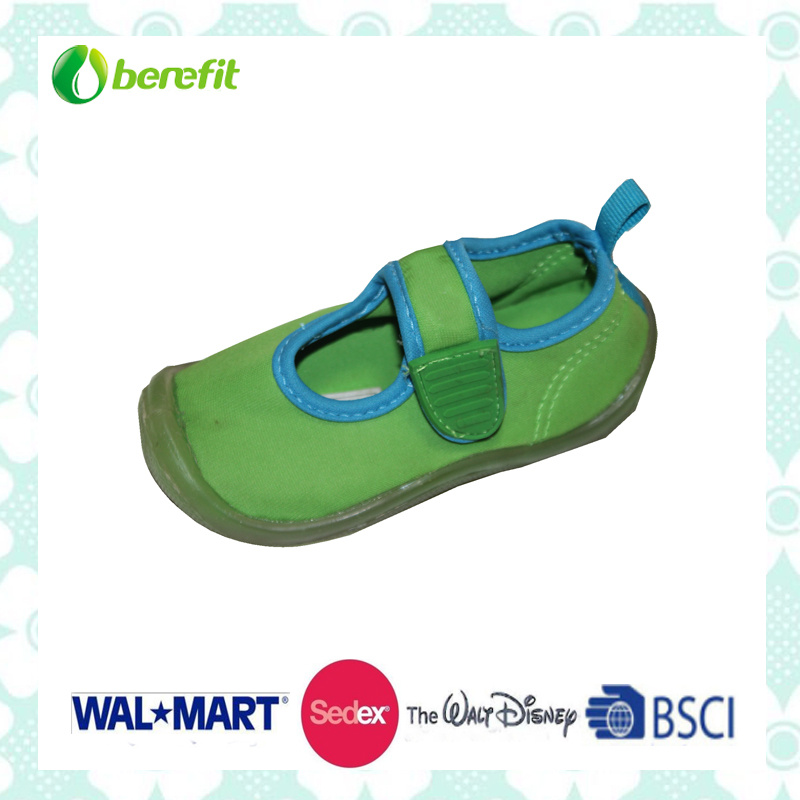 Green Upper with Hook & Loop Decoration, Casual Shoes