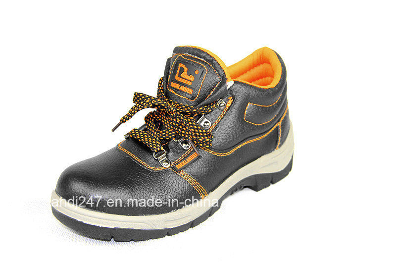 High Quality Oil Leather Safety Shoes Work Construction Safety Shoes in Guangzhou