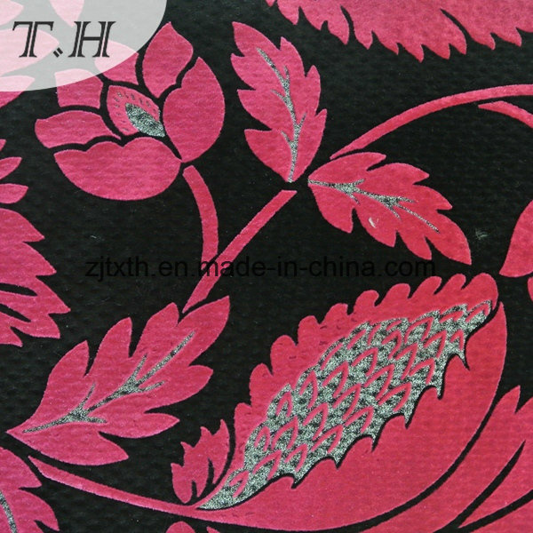 Flocking Sofa Fabric with Silver