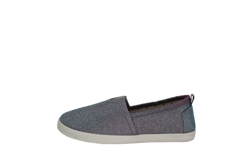 Glitter Leather Girls Casual Shoes Slip on Injection Durable