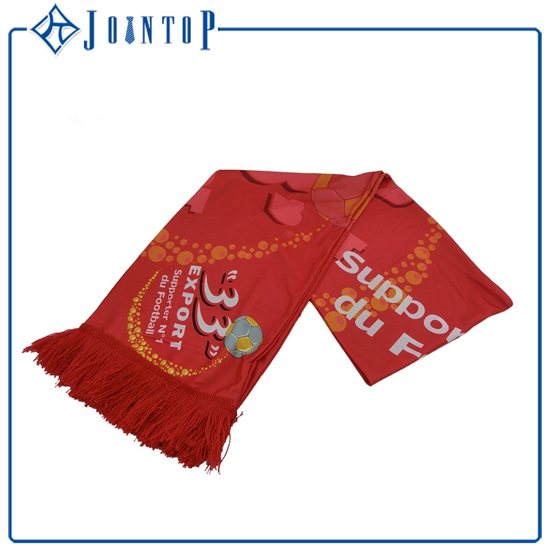 Free Size Custom Logo Print Knitted Football Fans Scarf