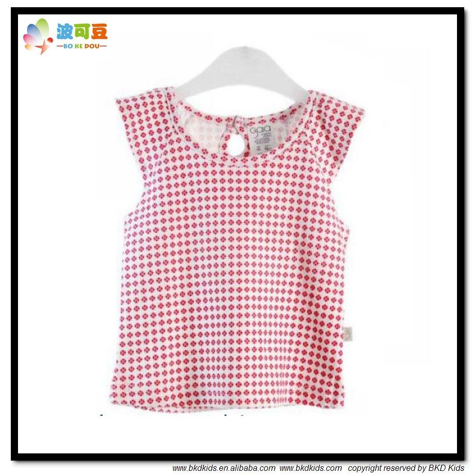 New Design Baby Clothes Round Neck Baby Girl T-Shirt