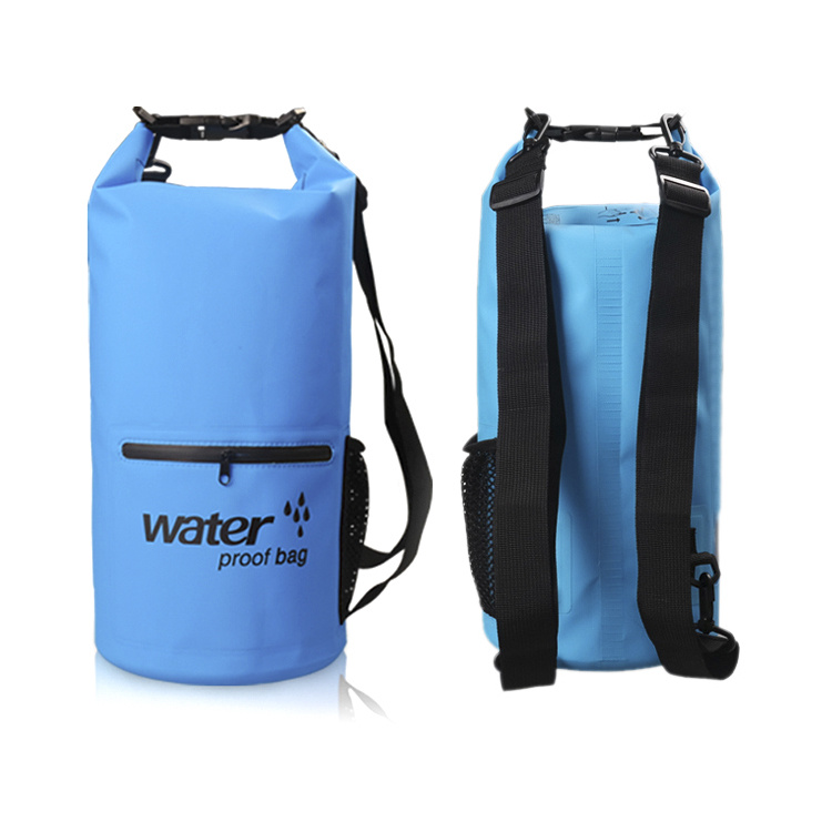 Dry Bag with Zipper Pocket Shoulder Straps
