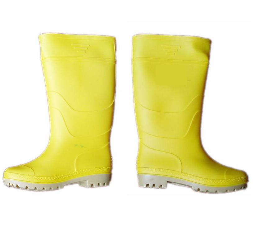 Yellow Safety Knee PVC Work Boot for Foot Protection