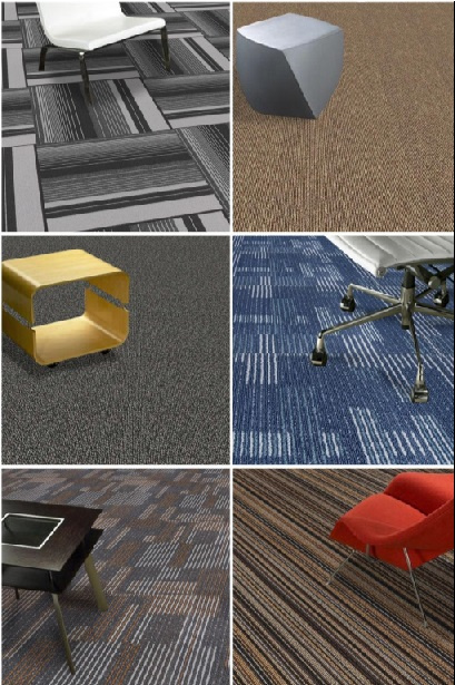 PP Office Carpet Tile with PVC Backing