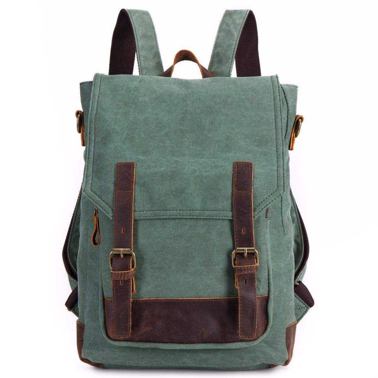 Wash Canvas Backpack Vintage Style and Look Used