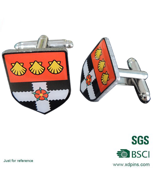 Custom Design Printed Cufflinks with Epoxy