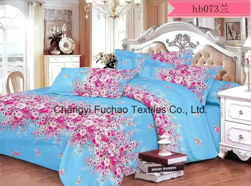 Made in China 100% Polyester Microfiber Printed Bedding Set