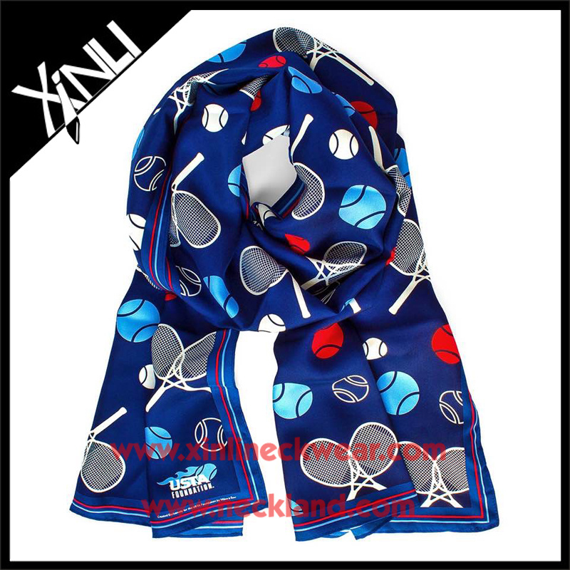 High Quality Silk Printed Custom Scarf