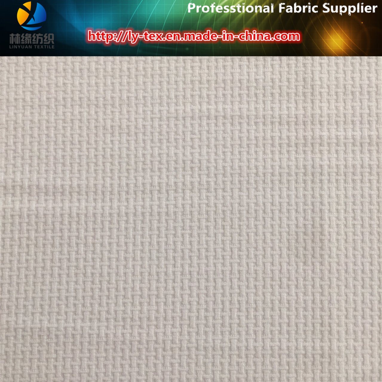 Polyester Jacquard Spandex Textile Fabric with Wicking for Garment (R0150)