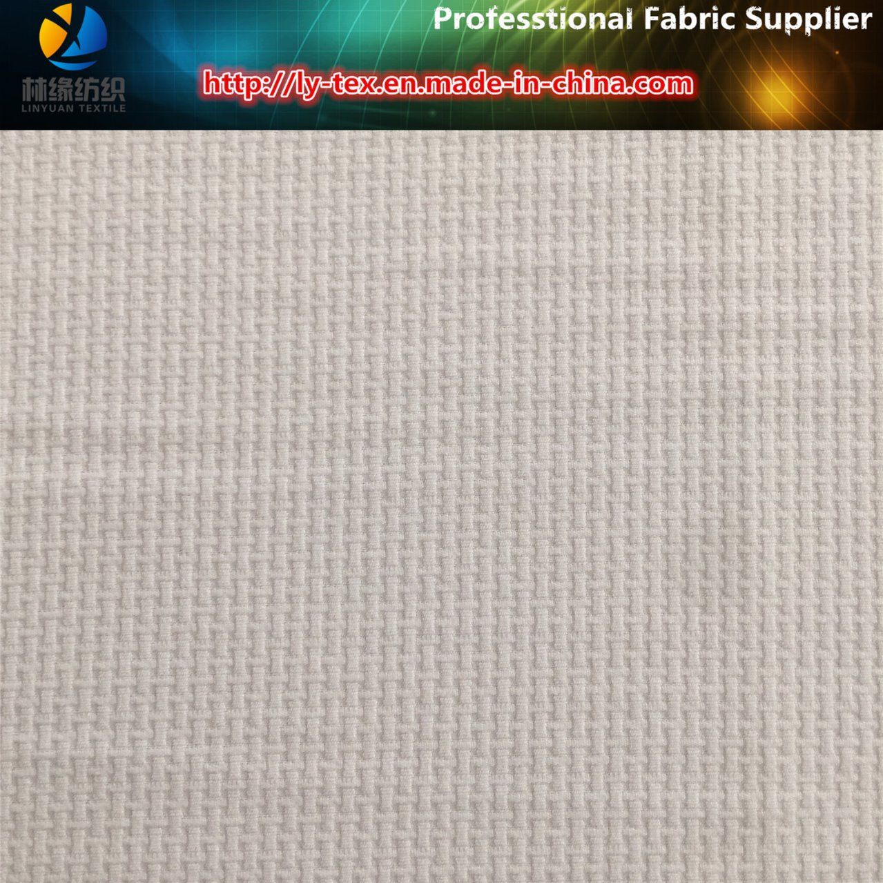 Polyester Jacquard Spandex Textile Fabric with Wicking for Garment (R0150)