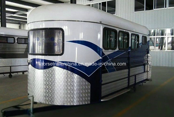 Manufacturer Supply Horse Float/Horse Trailer with Kitchen and Awning