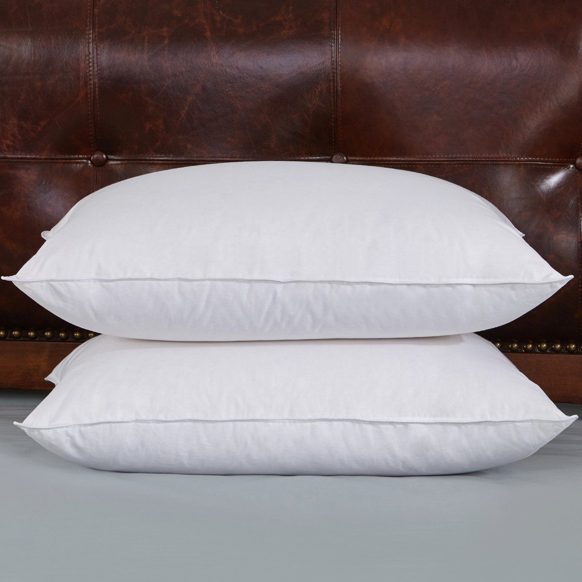 Pillows for Sleeping White Duck Down Pillows, Dust and Mite Resistant Hypoallergenic Pillow, Standard