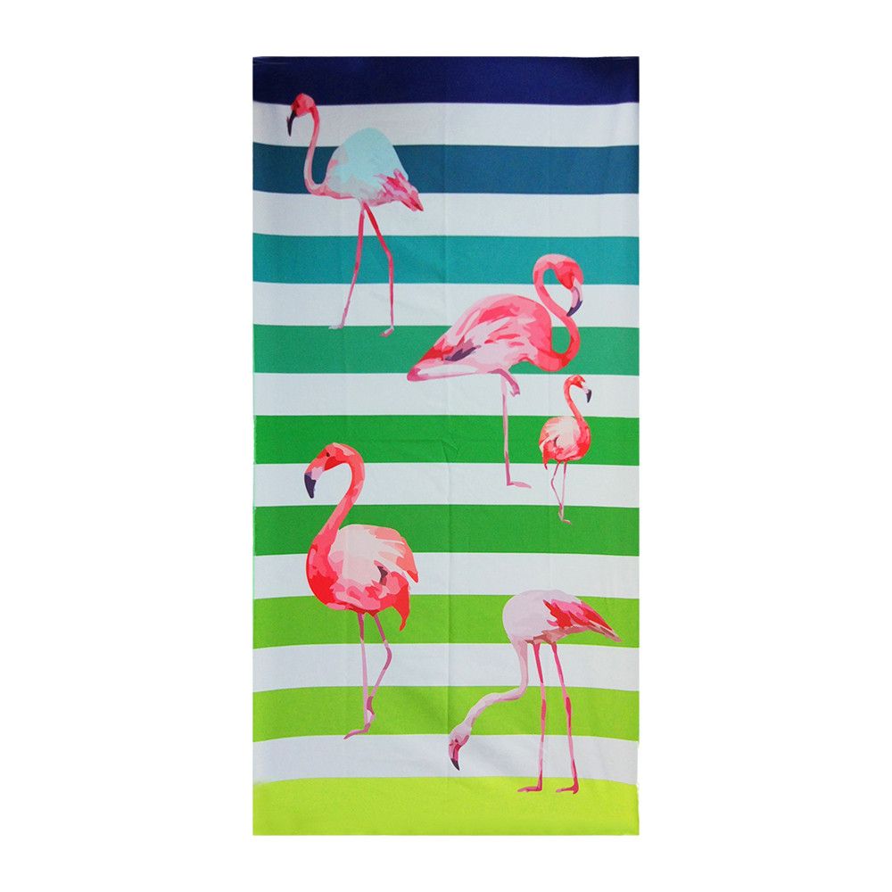 75X150cm Large Size Printed Flamingo Microfiber Beach Towel