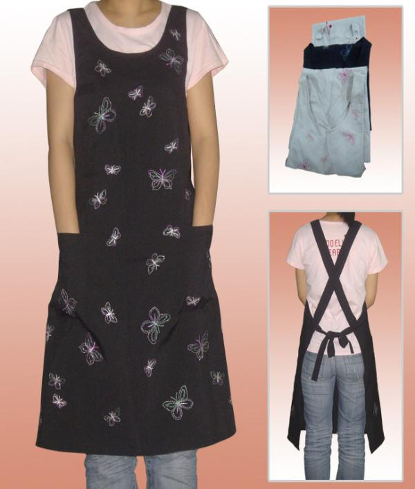Customized Promotion Cotton Long Cooking Kitchen Apron
