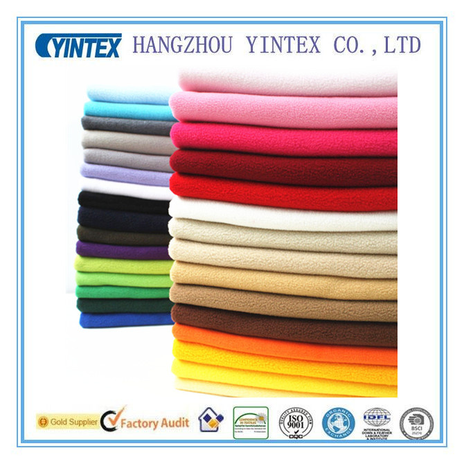 Handmade Plain Deyed Polar Fleece Lining Fabric for Home Textiles