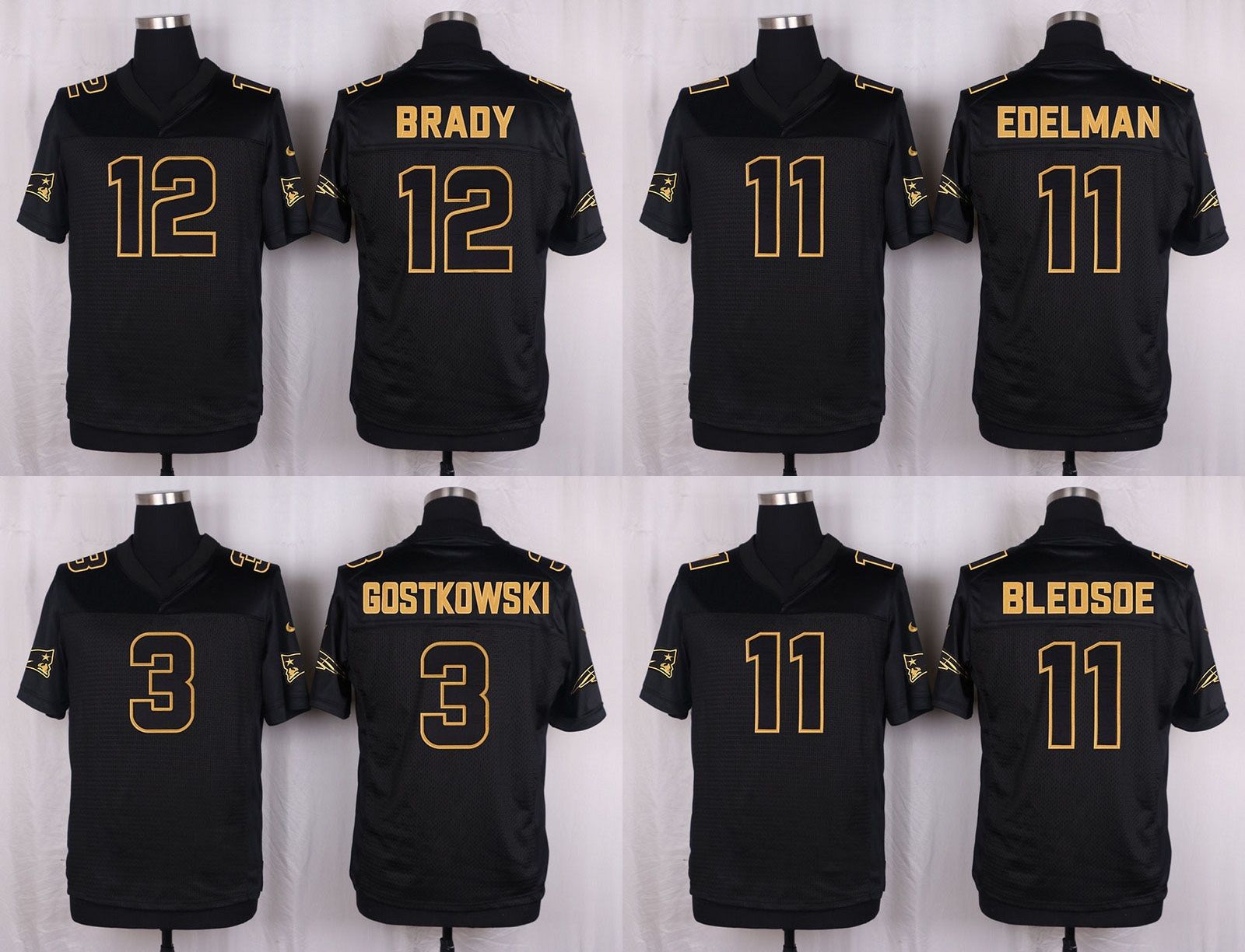New England Stephen Gostkowski Drew Bledsoe Julian Edelman Football Jerseys