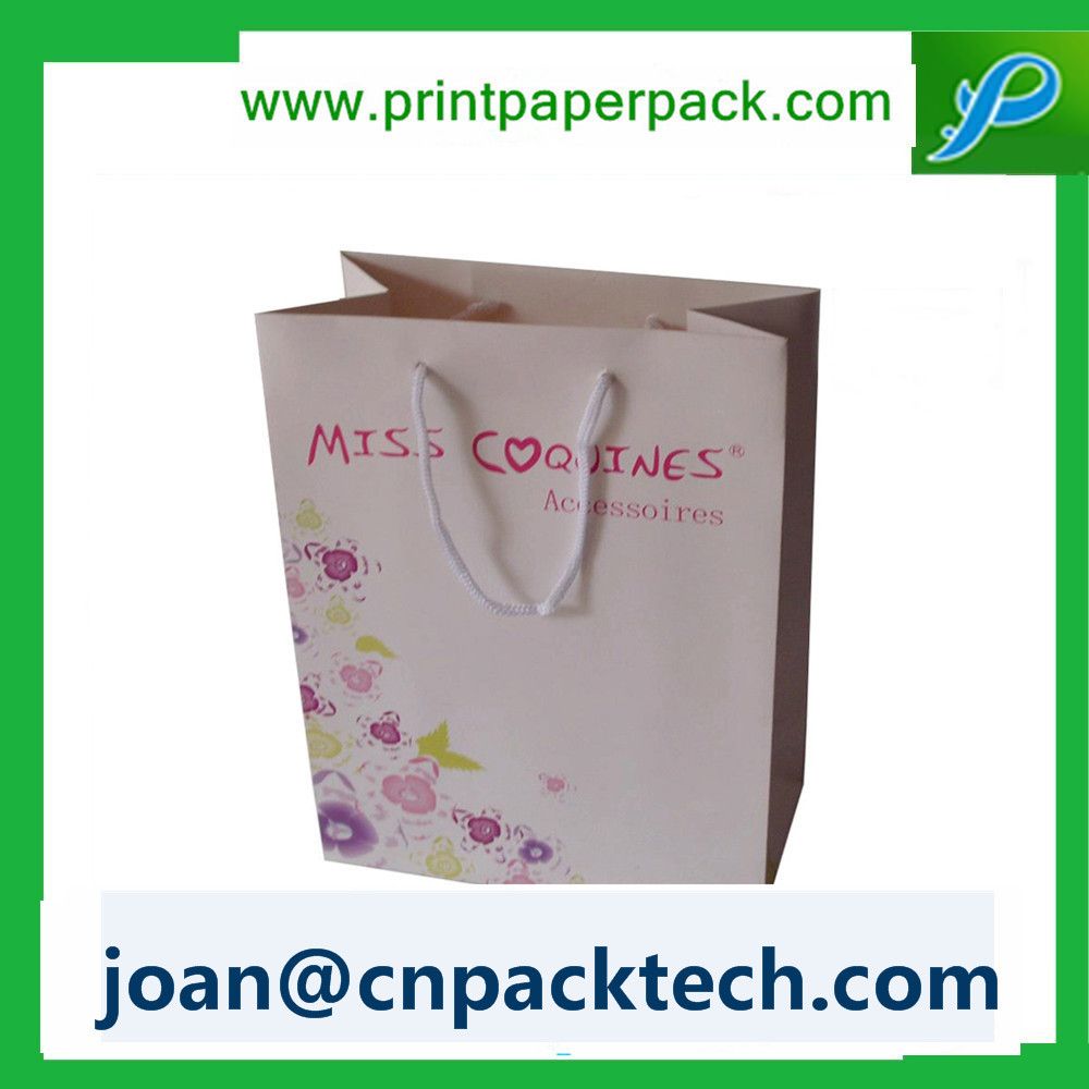 Vertical Stripe Paper Tote Bag