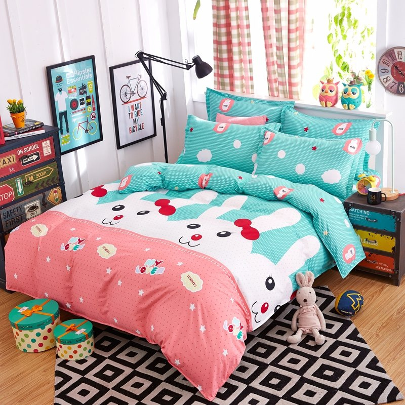 Microfiber Bedsheet Duvet Covers Bedding Set