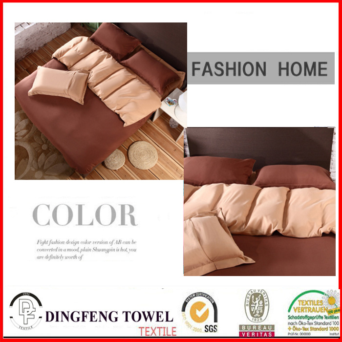 Microfiber Solid Color Bed Sets Df-8619