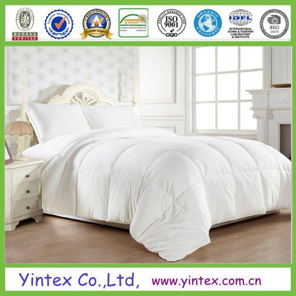 Super Soft 100% Cotton White Goose Down Comforter