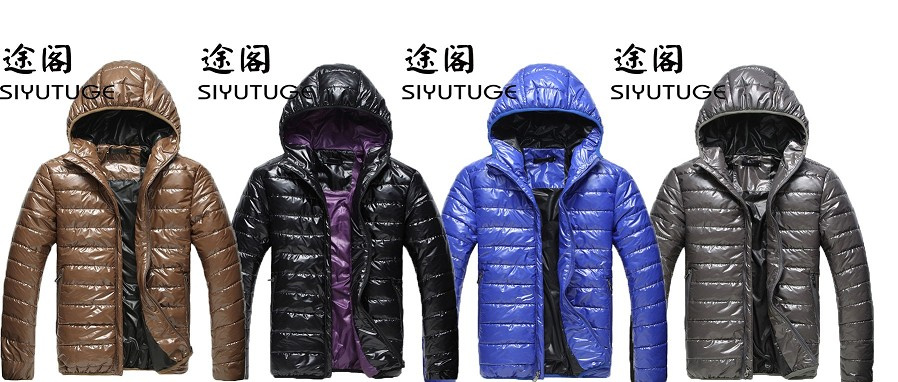 Mens Down Hoody Padding Winter Softshell Jacket