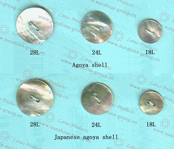 Shell Button Agoya Shell Buttons