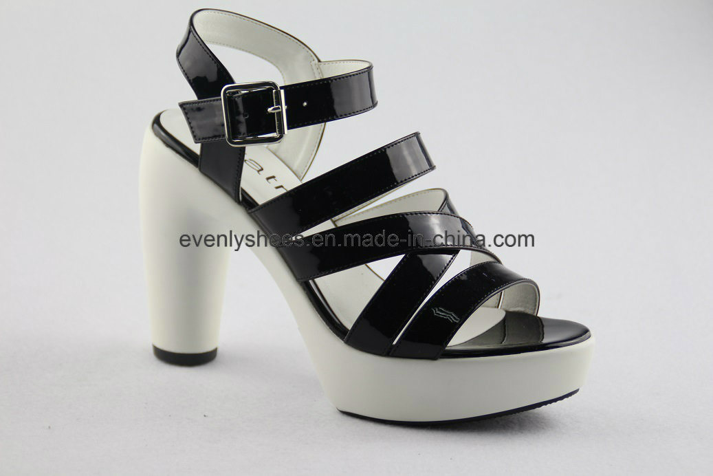 New Design Block Heel Sandal for Fashion Lady