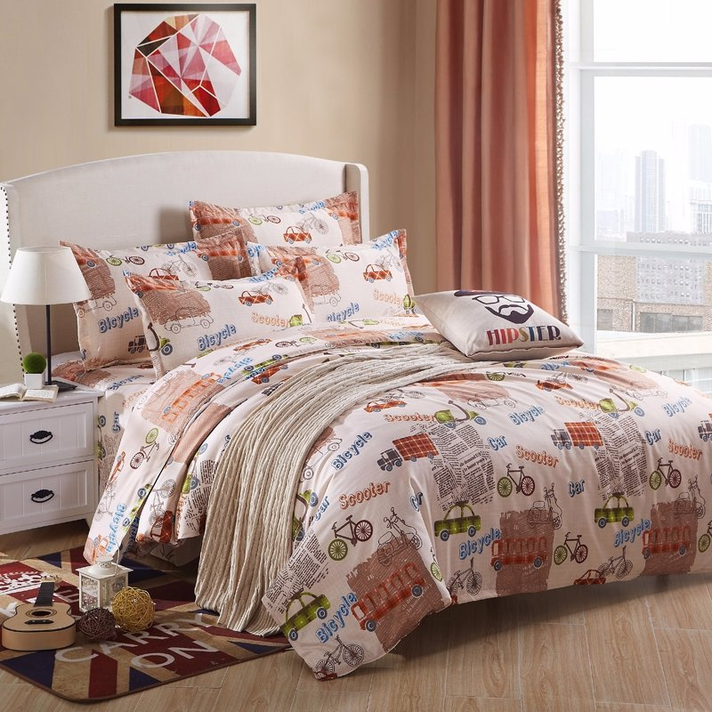 Modern Design 4PCS Bedding Sets Including Pillowcase Bedsheets Duvet Covers