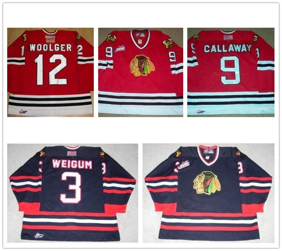 Customize Whl Portland Winterhawks Jon Weigum Kris Callaway Hockey Jerseys