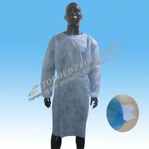 Disposable PE/PP+PE/CPE/SMS/PP Surgical Gown/Isolation Gown for Lab Workers