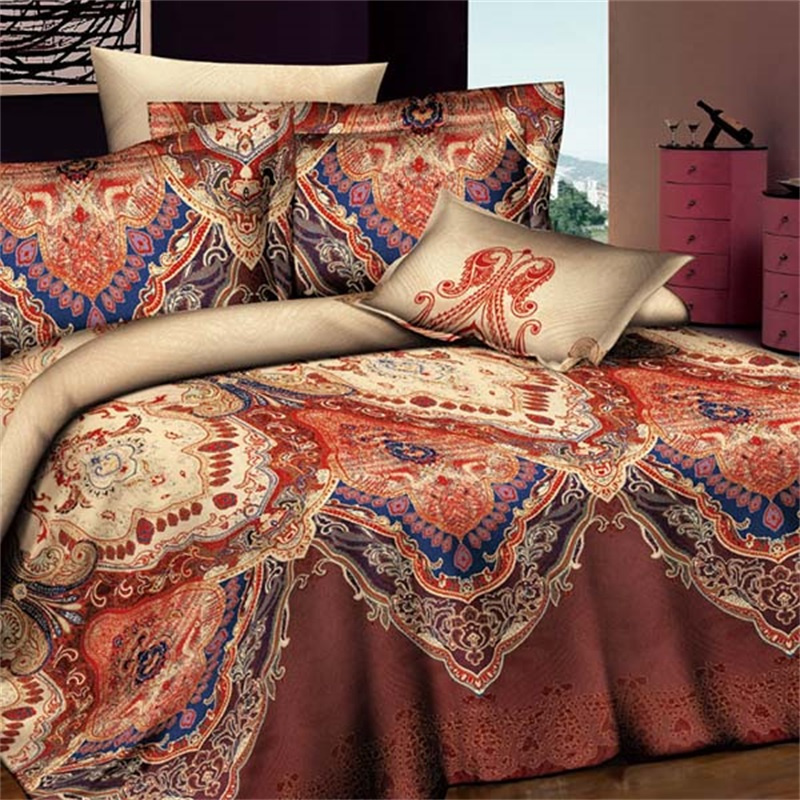 Jacquard Weave Cotton/Polyester Twill/Cross Grain Bedding Sets