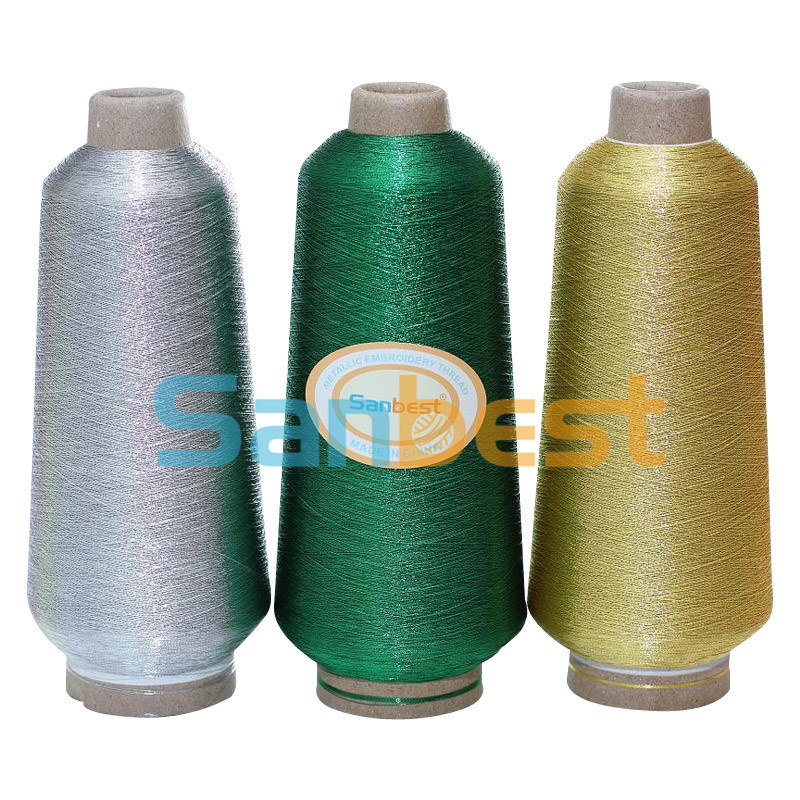 100% Polyester Golden Metallic Embroidery Thread 150d/1