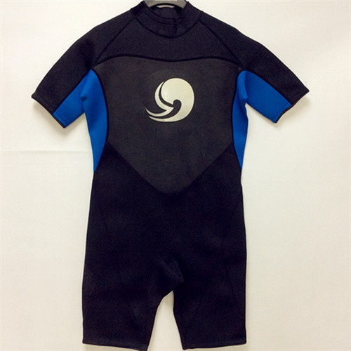 Short Neoprene Surfing Wetsuit with Nylon Fabric (HX15S15)