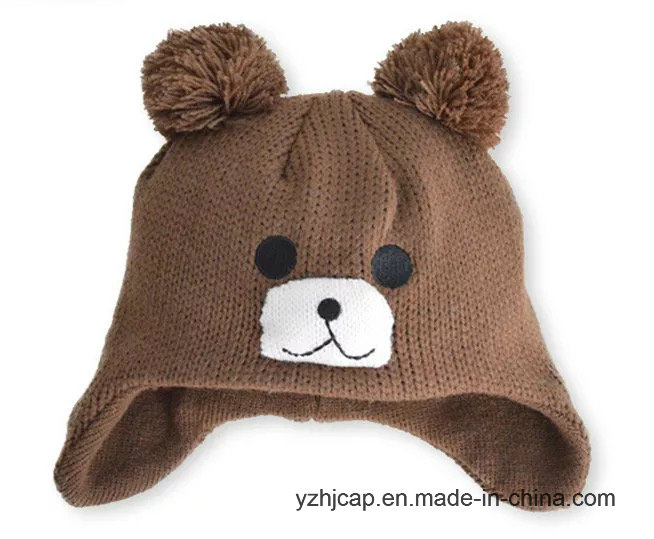 POM POM Jacquard Hat Beanie Hat Knitted Hat