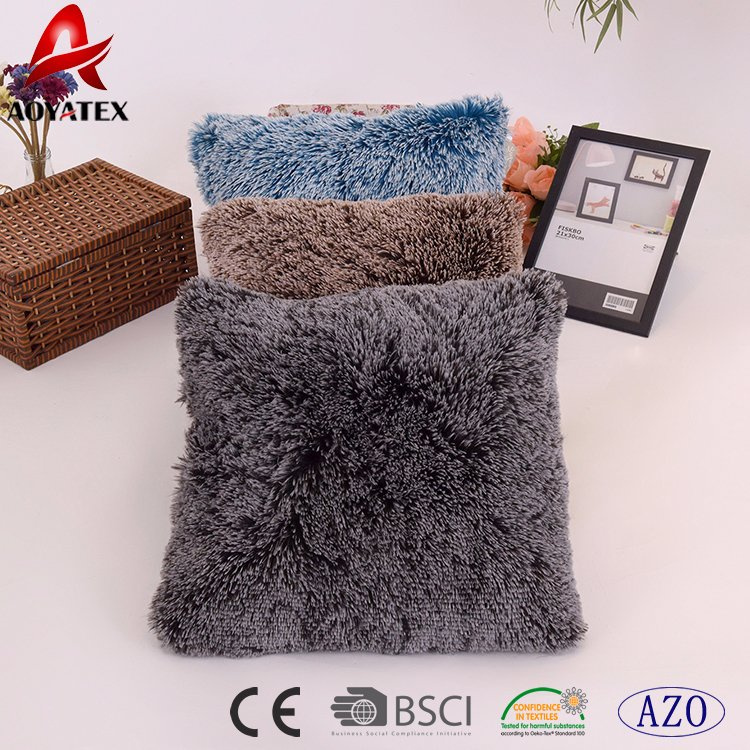 100% Polyester Plain PV Fleece Luxury Decorative Sofa Cushion