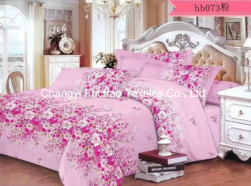 Printed Poly/Cotton Queen Fitted Bedspread Patchwork Bedding Set
