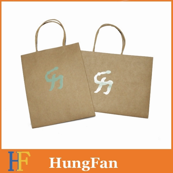 Low Price of Paper Handle Kraft Paper Shopping Bag Foldable From China Supplier