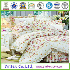 100% Polyeseter Beautiful Printed Microfiber Bed Sheet