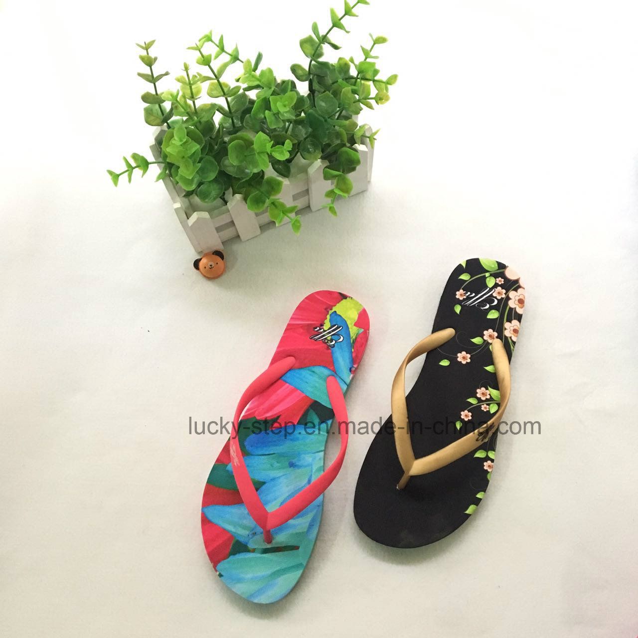 Beautiful Flip Flops PVC Slipper for Woman