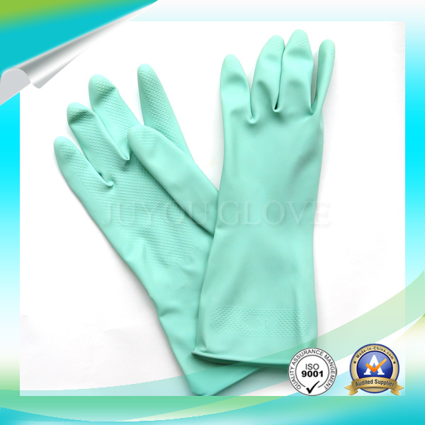 Anti Acid Working Work Waterproof Latex Gloves with ISO9001 Approved