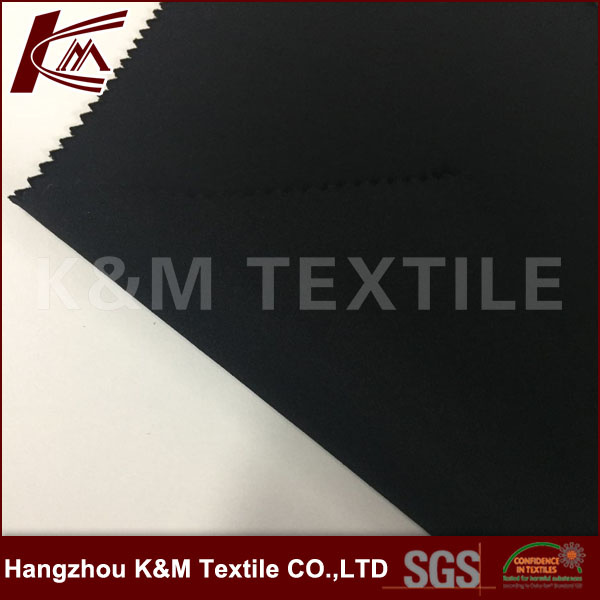 Black Color Weft Stretch Polyester Fabric Hangzhou Supplier