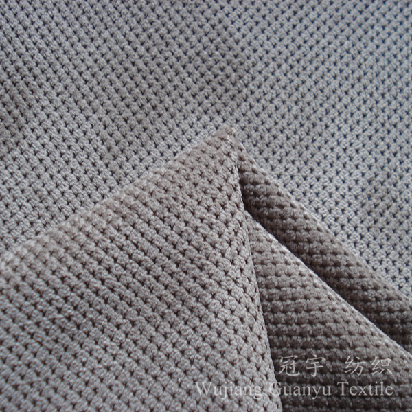 Nylon Corduroy Grain Pettern Cutted Fabric for Decorative Use