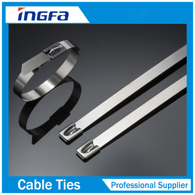 Metal Stainless Steel Locking Zip Tie with Free Ball Locking
