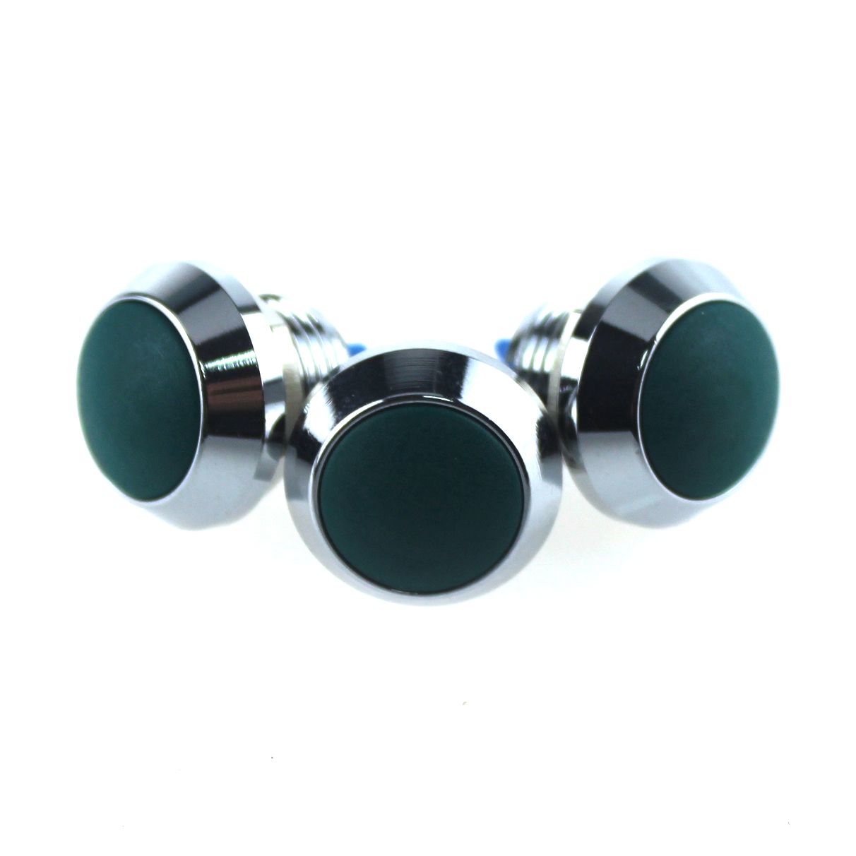 Yumo ABS12c-Q1 Green 12 mm Head Instant Metal Button